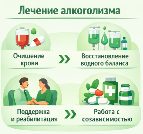лечение алкоголизма в Новой Ляле этапы